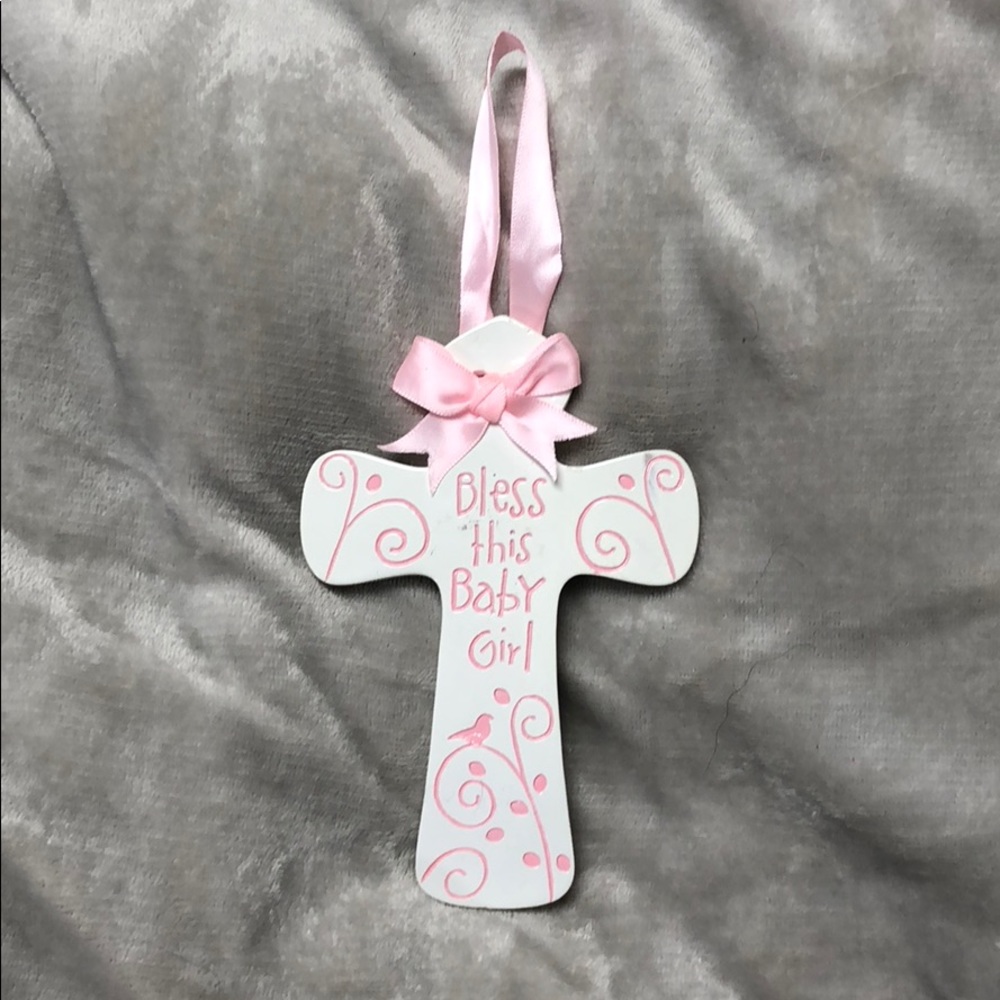 Bless this baby girl cross